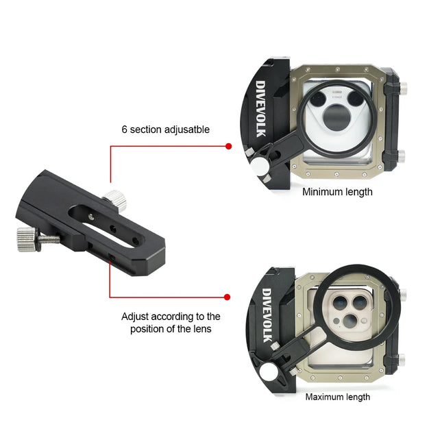 Expansion Clamp with 67mm Lens Adapter for SeaTouch 6 Pro