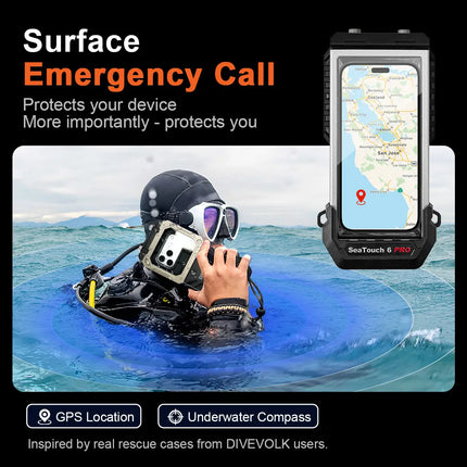 SeaTouch 6 Pro Underwater Smarphone Housing-Black