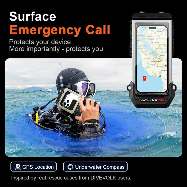 SeaTouch 6 Pro Underwater Smarphone Housing-Black